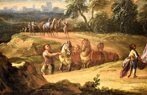 Paesaggio arcadico con Adorazione dei Magi